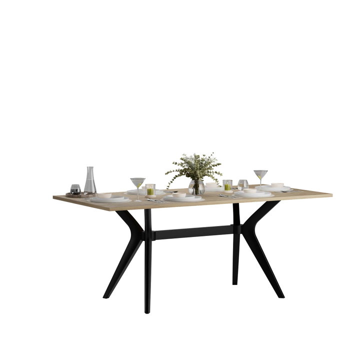 Hanah Home Mesa de Comedor Luna en Roble Hanah Home Mesa de Comedor Luna en Roble